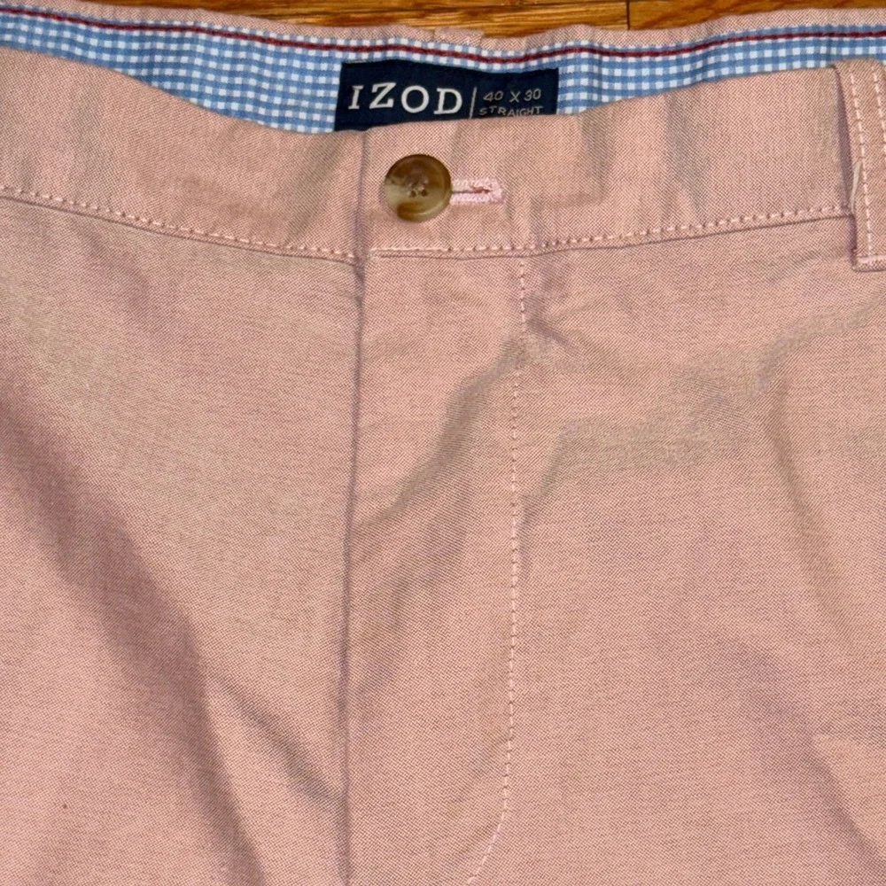 Men's Classic Pink Pants - IZOD -‎ 40x30